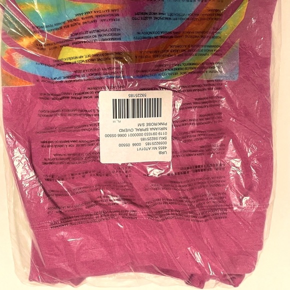 U. O. PINK NIRVANA CREW SWEATSHIRT BNWT S/M OVERSIZED fits To L/XL SHIPS QUICK! - Picture 10 of 14